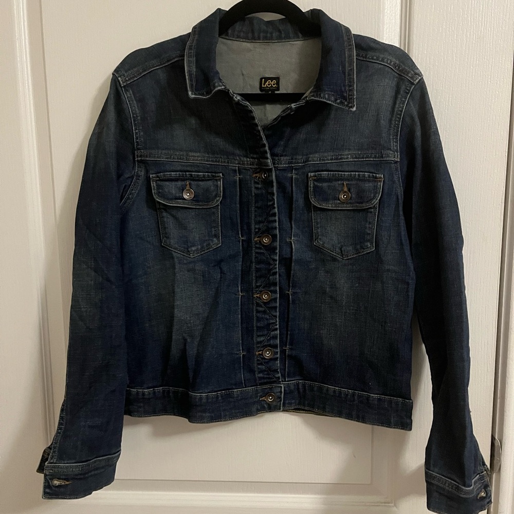 LEE Denim jacket - pintuck front jean jacket
